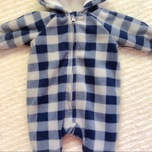 Old Navy infant boys fleece coverall - Picture 2 of 7